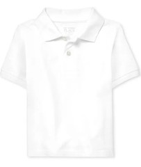 Childrens Place 5 pack Uniform Boys Polo Shirt White Size 2T
