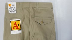Boys A+ Khaki Pleated Front Uniform Pants Sizes 8Reg. & 14Reg.