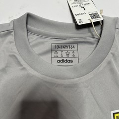 Adidas Youth Futbol Soccer Jersey Light Gray & White East Hanover Size Large