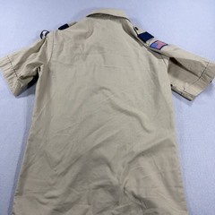 Boy Scouts Of America Youth Large BSA Uniform Shirt USA Made Cub Scout Patches