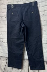 George Pants Husky Boys School Uniform Flat Front Navy Blue Size 12H