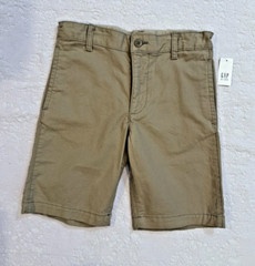 NWT Gap Boys Kids Uniform Khaki Shorts Size 14 Slim