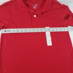NWT Cat & Jack Boys Red Short Sleeve School Uniform Polo Shirt Size L 12/14
