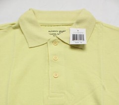 Galaxy By Harvic Boys’ Short Sleeve School Uniform Shirt DP3 Yellow Size 18 NWT