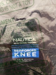 Nautica Boys’ School Uniform Size 16 Husky Navy New with Tags In Bag