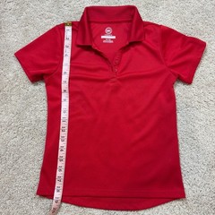 Wonder Nation Boys Red Performance Polo Shirt School Uniform Size M 7-8 ShortSlv