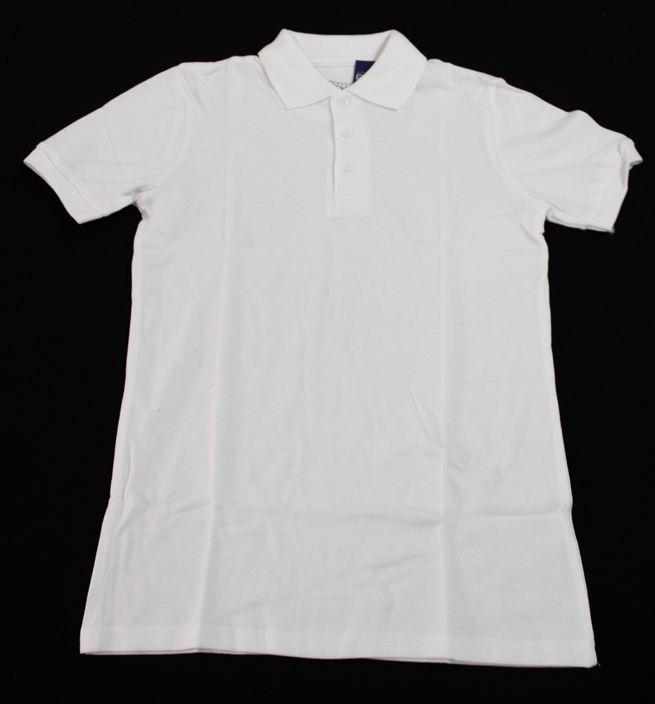 Galaxy By Harvic Boy’s Short Sleeve School Uniform Shirt JL3 White Size 10 NWT