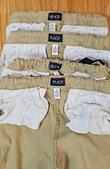Boys school uniform Flax / Khaki size 10 husky Childrens place