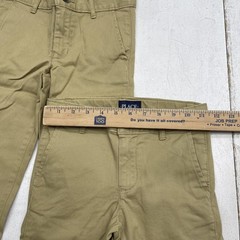 PLACE Pants Boys 6 Beige Stretch Adjustable Waist 2 Pack School Uniform Chino