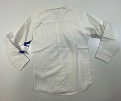 George Boys Cotton Blend White Long Sleeve Collar Oxford School Uniform Shirt L