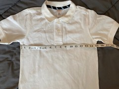 GYMBOREE Boys Uniform White Polo School Shirt Stain Release Finish Size 5 NEW
