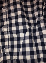 Boy’s Navy Blue & White Plaid Button Down Shirt From Old Navy, Size XS