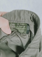 Boy Scouts Of America Pants Boys Small Green Uniform Switchbacks Zip Off Legs