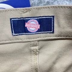 School Uniform Boys 11/12 Beige Khaki Pants Flat Front 34×31 NEW