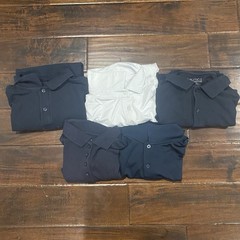 Nautica Old Navy Arrow PS Boys Polo Shirts Lot 5 Navy White L XL S