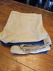 Lot Of 5 School Uniform Navy Khaki Shorts (Dockers, George, Old Navy, )