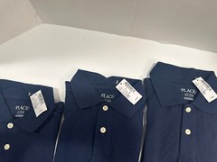 Boy/girl Uniform Long Sleeve Pique Polo 3 Pack – Navy Blue/Nautico Size 10/12