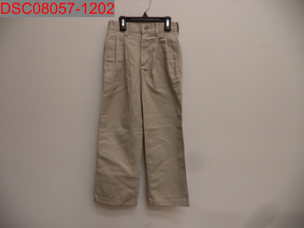 NWOT – Small Stain, Gegrge Boys’ Khaki Adjustable Waist Uniform Pants, Size 6S