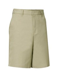 School Apparel A+, Men’s Flat Front Shorts, NWT, Khaki, Style# 7031M