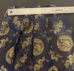 Traditional Asian Outfit Child Size 10 Shirt Pants Navy Blue with Dragons NWT