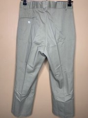 Boy’s Waist 28 School Uniform Pants Chino Straight Leg Beige Flat Front Mid Rise