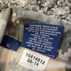 Propper Boys size 12 Gray/Green Digital Camo Shirt/Jacket Long Sleeve