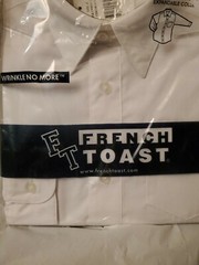 French toast school uniform boys long sleeve dress shirt expandable collar size4
