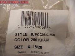 NWT – Izod Boys Khaki Sensory Adaptive Knit Pants, Size XL (18/20) 192042800066
