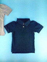 Place Boys Size Small S/P 5 – 6 Uniform Shirts Lot Short Sleeve Gray Navy EUC