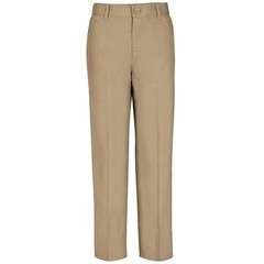 Real School, Boys Husky Size Flat Front Pants School Uniform Approved, Size: 16H
