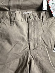 Set Of 2 Cat & Jack Boys Youth Khaki Flat Front School Uniform Chino Shorts Sz 7