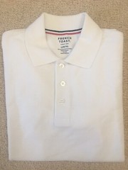 👕 Boys French Toast Short Sleeve White Cotton Color Dress Shirt L(10/12) 👕