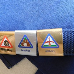 Boy Scouts Of America Shirt Boys Medium Blue Cub Scout Uniform Belt Webelos