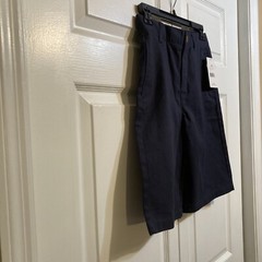 CLOSE OUT! NWT FRENCH TOAST School Uniform Boys Shorts Sz 12 Waist 26″ Blue