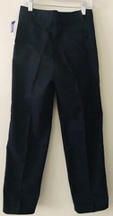 George Boys School Uniform Straight Fit Pant Slim Sz 12 S Navy Blue Adjustable W