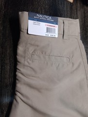 Nautica Boys School Uniform 10 Regular Khaki Adjustable Waist