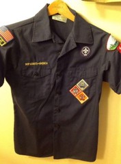 Youth large Boy Scout shirt blue