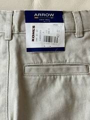 ARROW USA 1851 REGULAR PANTS ADJUSTABLE WAIST FOR A PERFECT FIT SIZE 5 New