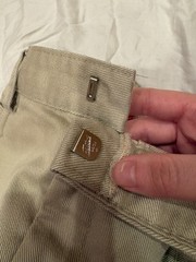 VINTAGE Lemmi Pants YOUTH Boys Size 170 Chino Khaki West German