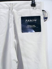 Arrow Pants Boys Youth Size 18 29×30 Tan Khaki 4 Pocket Pleated Stain Repellent