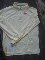 NEW French Toast Boys Yellow Long Sleeve Uniform Polo Size XL 14-16