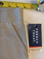 NEW Unisex French Toast School Wear Khaki Pants Size 14 28″ Waist Adjustable