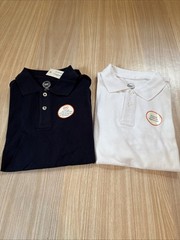 Wonder Nation Boys School Uniform Polo Shirts; Sz L (10-12) Husky LOT OF 2 NWT
