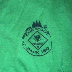 Cub Scouts BSA Uniform Men’s & Youth Green Crew Neck Tee Shirt Pack 180 Set Of 2