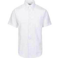 Boys Uniform Oxford Short Sleeve Dress Shirt w/ StainGuard
