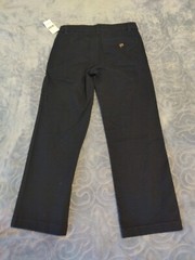 Simply Styled Boys Flat Front Stretch School Uniform Pants Navy Blue Sz 6 NWT