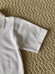 New Boy’s Taphuco Uniform Solid White Classic Polo Shirt Boy’s Sizes 4 5 6