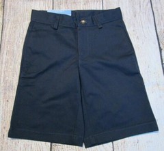 Nautica Boys School Uniform Navy Blue Shorts Adjustable Waist 6 Regular NWT