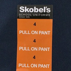 Lot of 2 Skobels Unisex Size 4 Navy Blue School Uniform Pull On Pants NWT