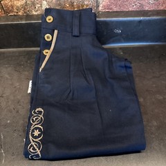 Child’s GILMAR Uniform Dark Blue Side Button Pampeiro Pants